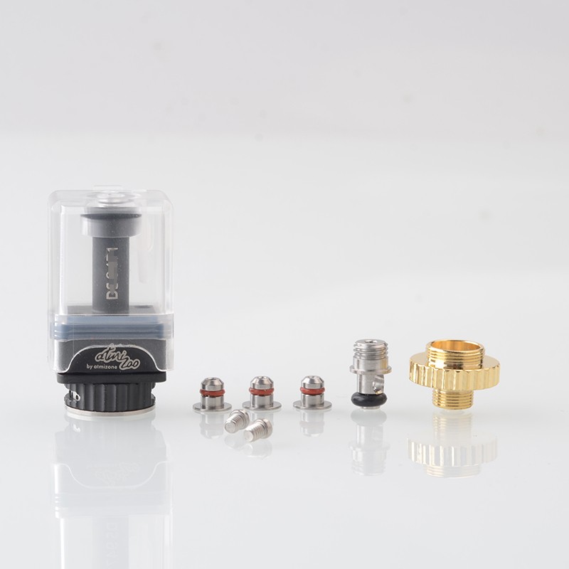 DOTSHELL Style Replacement Tank RBA w/ 3 MTL Pin for dotAIO Portable AIO Pod System Vape Kit 1.0mm + 1.2mm + 1.5mm