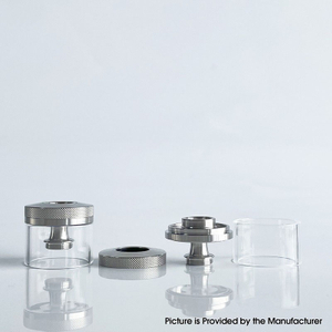 Rekavape Speedy交換用タンクチューブ +煙突 + VMM Imperia Style RTA Glass +ステンレス鋼のトップキャップキット、2.0ml/6.0ml